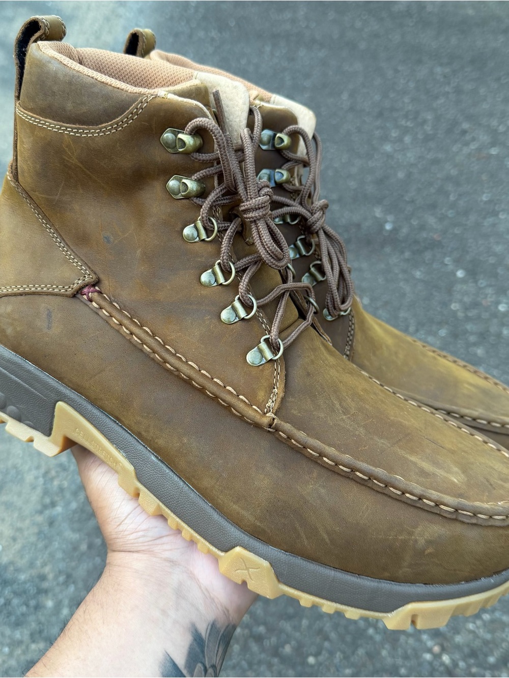 Twisted X Cellstretch MXCC001 Men's US 13M Brown 6" Moc Toe Work Boots Ebay1673